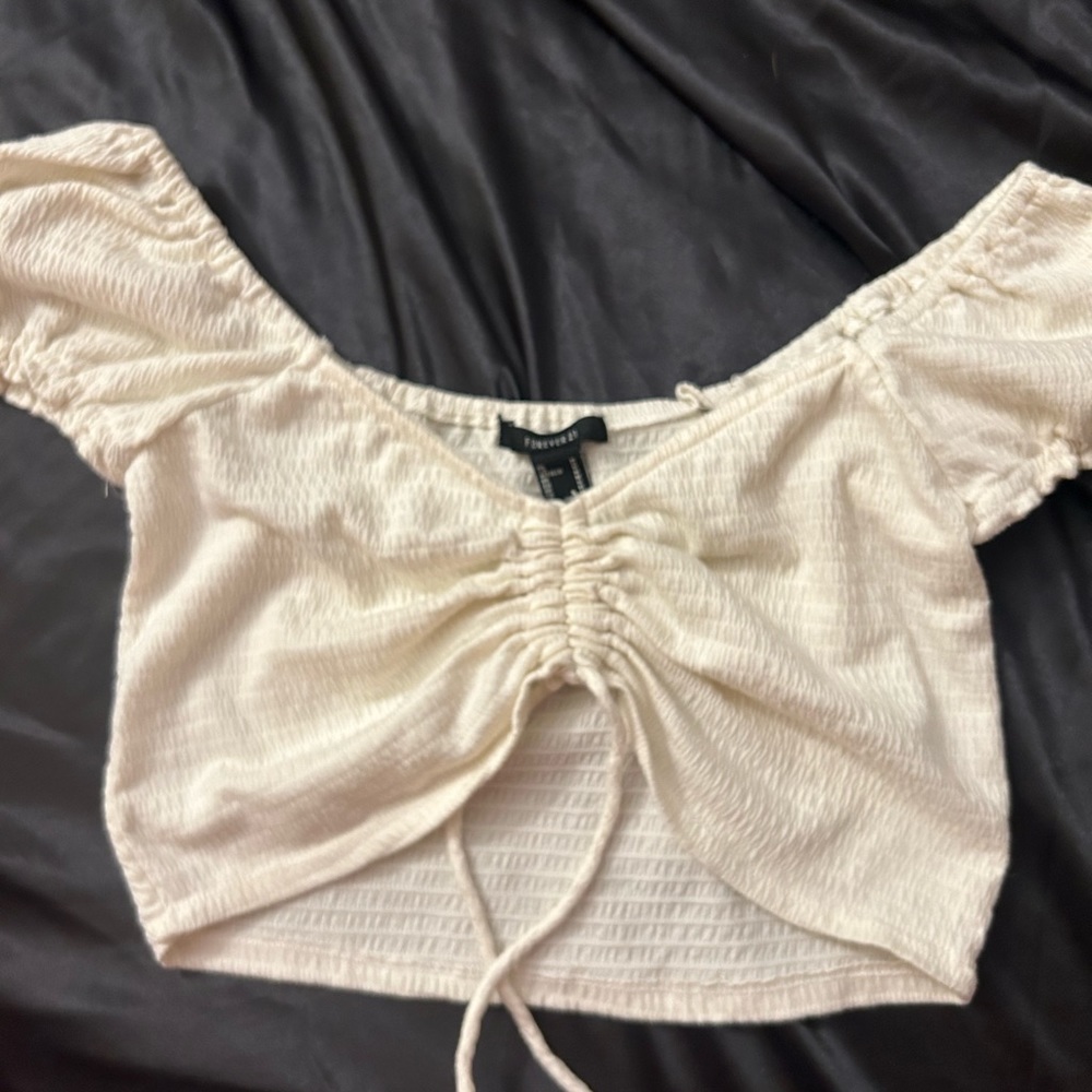 cropped tie shirt 🥥
